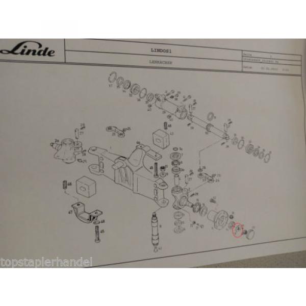 Disque Essieu directeur Linde 0009141749 E16/20/25/30 H20/25/30/35 BR325,335,336 #2 image