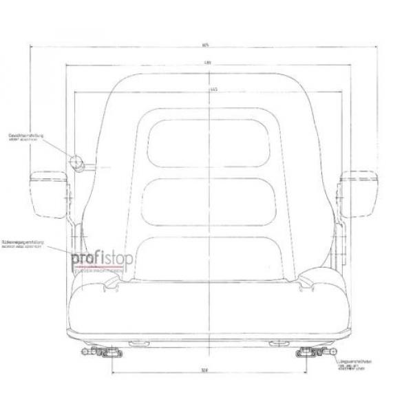 Forklift Seat PS12 GS12 low Suspension apt Linde V - E – Forklift Heavy Forklift #2 image