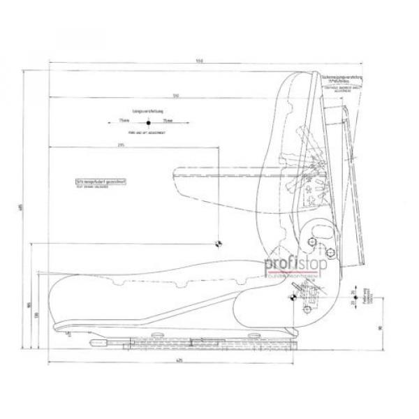 Forklift Seat PS12 GS12 low Suspension apt Linde V - E – Forklift Heavy Forklift #3 image