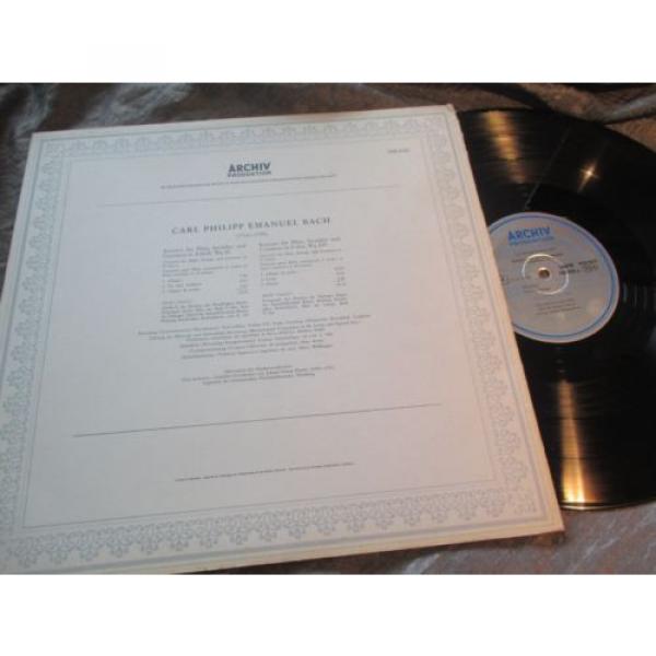 BACH son C.P.E. FLUTE CTOS LINDE w/ BAUMGARTNER SAPM ARCHIV PRODUKTIO STEREO 1ED #2 image