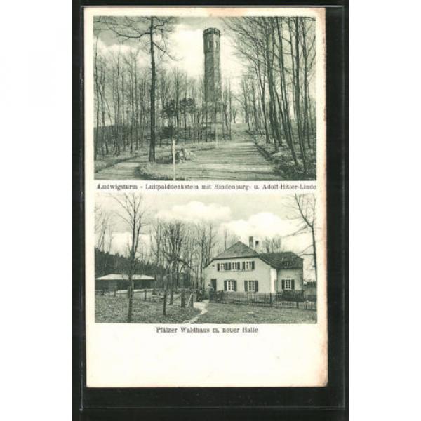 AK Dannenfels, Ludwigsturm - Luitpolddenkstein mit Hindenburg &amp; Adolf  Linde, P #1 image