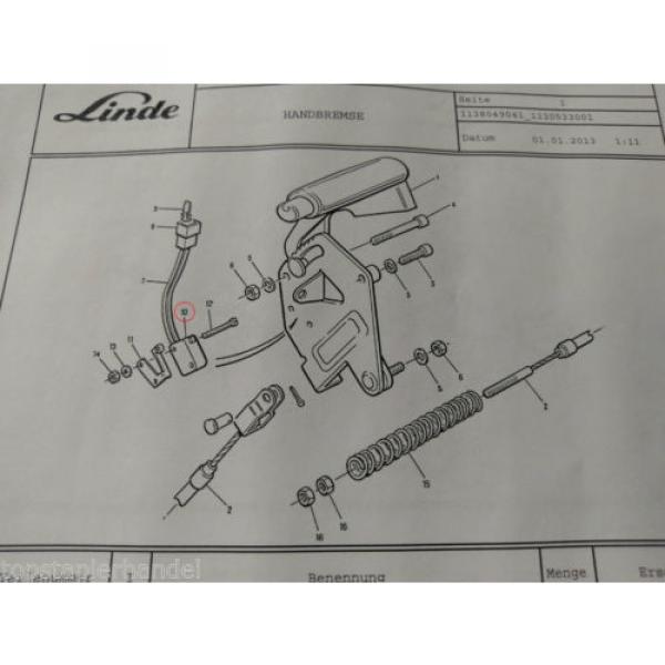 Micro switch Linde 7915497018 R14/16/16N/20/20N R20P, A10Z BR113,114,117,368 #3 image