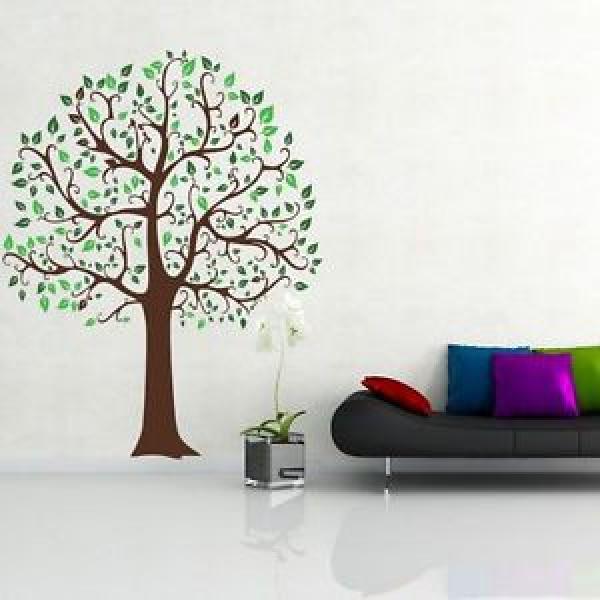 Wandtattoo Baum Linde Tree Laub Blaetter Natur bunt 771 #1 image