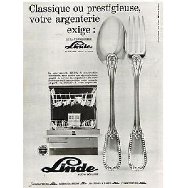 Publicité Advertising 1970 Le Lave Vaisselle Linde #1 image