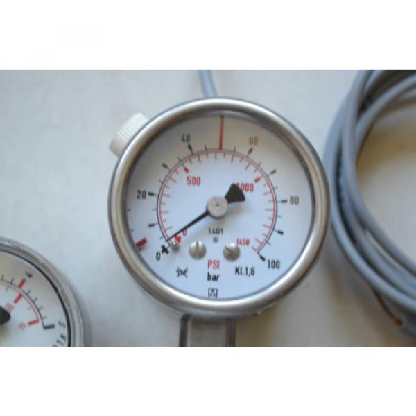 Linde Druck Regler + Afriso Membranfeder Manometer RF50IK1.2 /D3+Wika Manometer #2 image