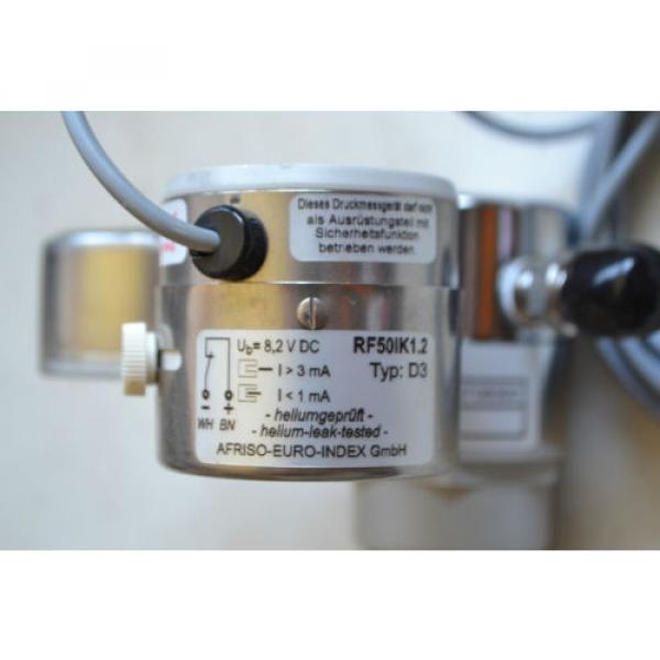 Linde Druck Regler + Afriso Membranfeder Manometer RF50IK1.2 /D3+Wika Manometer #6 image