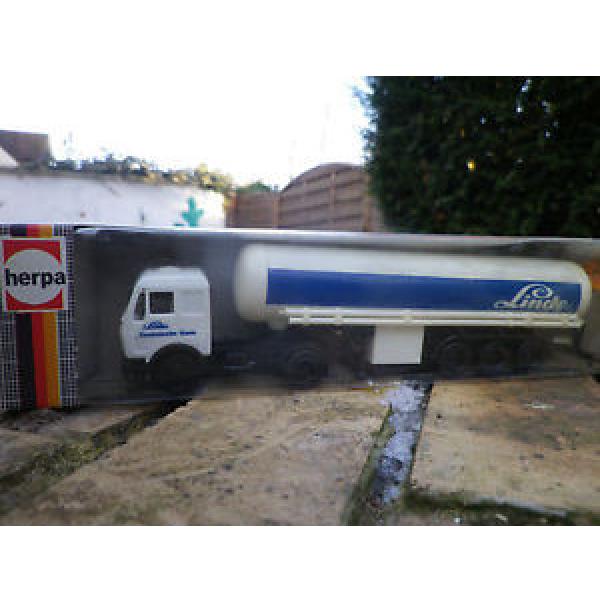 HERPA HO 1:87 811110 MERCEDES camion SEMI REMORQUE TANKER LINDE NEUF en BOITE #1 image