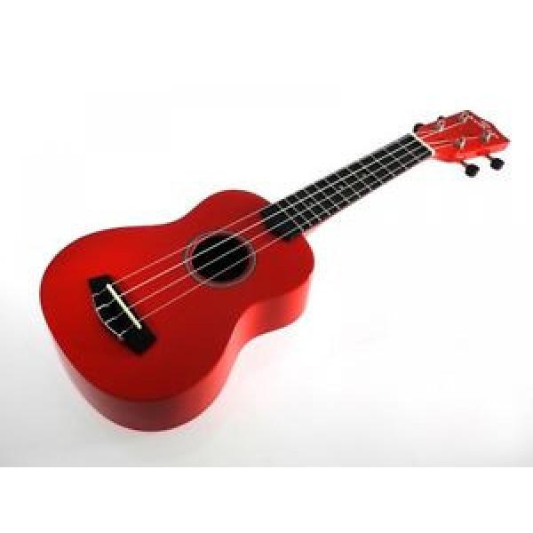 kokio Linde Soprano Ukelele con bolsa, Roja #1 image