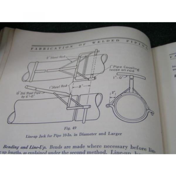 Vintage FABRICATION OF WELDED PIPING 4th ed - 1937 LINDE Union Carbide -FREESHIP #8 image