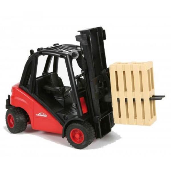 Bruder 02511 Linde fork lift H30D with pallets Scale 1:16 German Tough Realistic #2 image