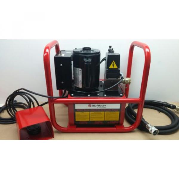 Burndy EPAC 10 Electric Hydraulic Pump w/ Remote Foot Pedal and Hose 10000 Psi #1 image