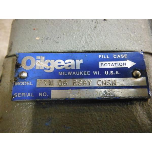 OILGEAR HYDRAULIC PUMP PVW 06 RSAY CNSN ~ USED #5 image