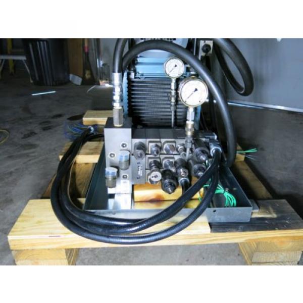 5 HP 10.5 GPM 2000 PSI Hydraulic Power Supply With Control Valves Sharp #10 image