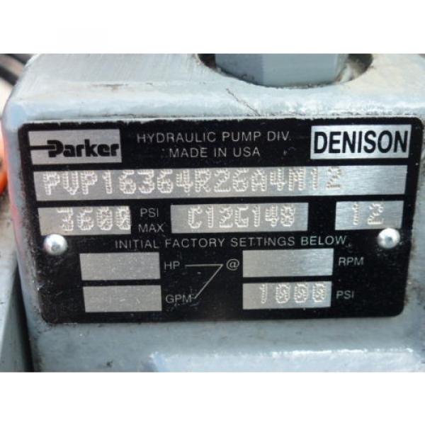 60-GALLON HYDRAULIC POWER UNIT, 15 HP HYUNDAI MOTOR, PARKER PUMP, HEAT EXCHANGER #6 image