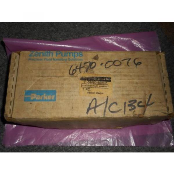 PARKER ZENITH 11-58050-6000-0  PUMP E-48736-01 NEW IN THE BOX WARRANTIED #10 image