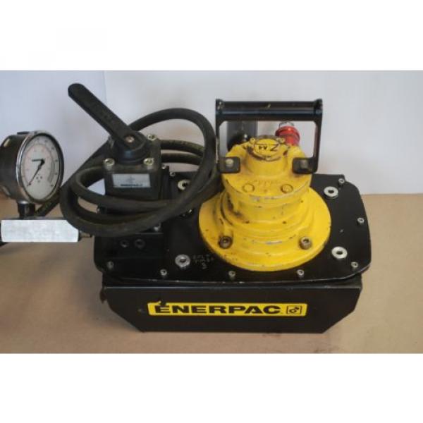 ENERPAC ZA4608MX AIR DRIVEN HYDRAULIC PUMP 10,000PSI 3-WAY 3-POS. GAUGE &amp; VALVE #2 image