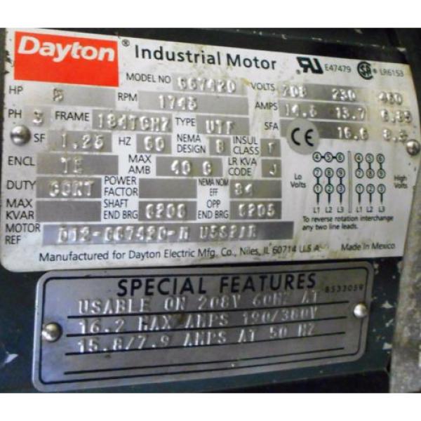 HALDEX HYDRAULIC PUMP W/ 5HP DAYTON MODEL 667420 MOTOR, AND 4F357 HEAT EXCHANGER #9 image