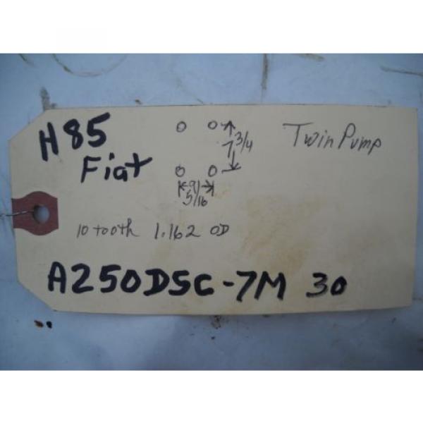 FIAT ALLIS A 250 DSC - 7M 30 TWIN HYDRAULIC PUMP 10 TOOTH #6 image