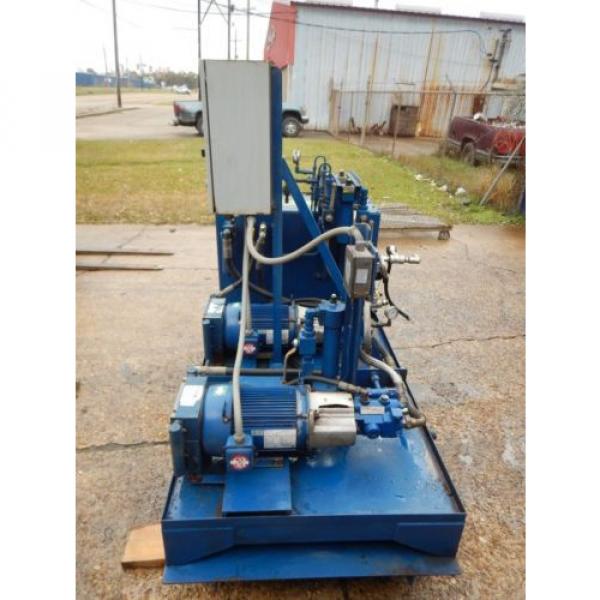 Hydradyne Hydraulic Pump Unit 3 Hp 50 Gallon PV6 Heat Exchanger 208-230/460V #2 image