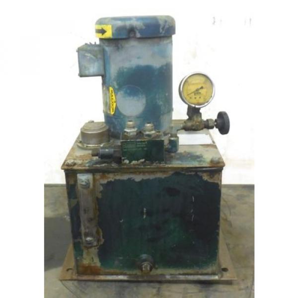 HYDRAULIC PUMP W/BALDOR MOTOR VM3546 &amp; 5 GALLON TANK D5-1.5X, 12.5 X 12.5 X 10 #6 image