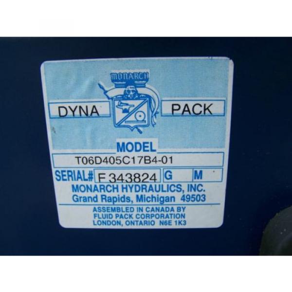 Monarch T06D405C17B4-01 Dyna-Pack 5 HP Hydraulic Unit 230/460 3PH 1500 PSI #7 image