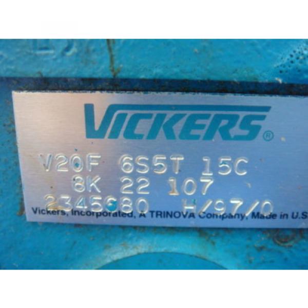 Origin VICKERS HYDRAULIC PUMP, V20F 6S5T 15C 8K 22 107, Origin IN BOX #2 image