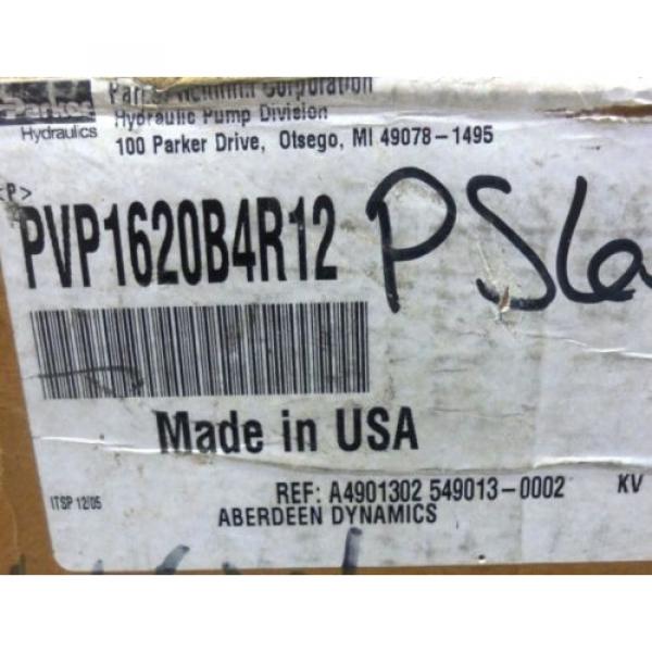 PARKER HYDRAULIC PUMP PVP1620B4R12, 2000 PSI MAX, K23V130, 1 5/16&#034; PORTS #2 image