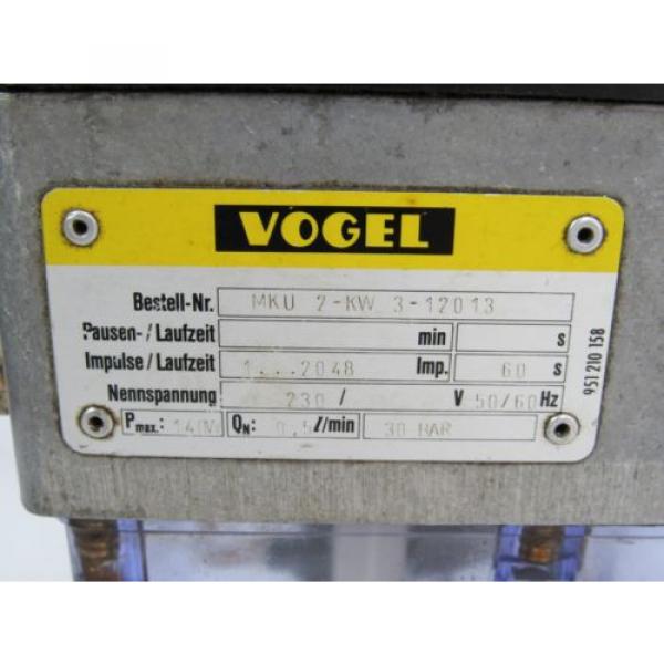 VOGEL MKU 2-KW 3-12013 HYDRAULIC PUMP / MOTOR 230V 50-60HZ 0.5l / min 30 BAR #2 image