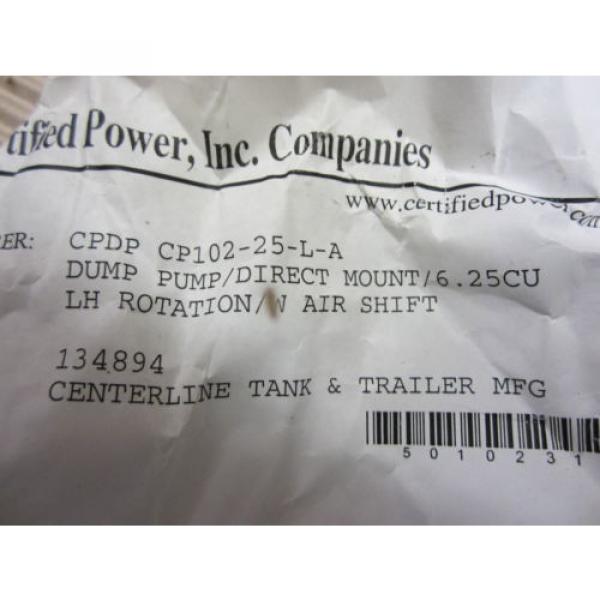 CERTIFIED POWER INC. STORMGUARD COMPOMENT TECH CPDP CP102-25-L-A DUMP PUMP #6 image