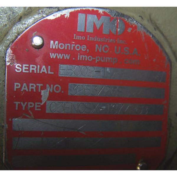 IMO 1-1/8&#034; SHAFT HYDRAULIC ROTARY PUMP MODEL C3ENCSX-187/268 PART # 3253 / 268 #4 image