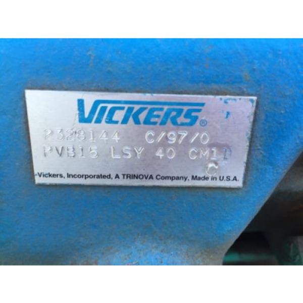 Vickers Hydraulic Unit By PHL PVB15 LSY 40 CM11 with WEG 15 HP Motor #2 image