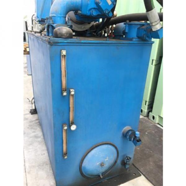 30 HP INDUSTRIAL HYDRAULIC POWER PUMP UNIT w/ 380 GALLON TANK #7 image