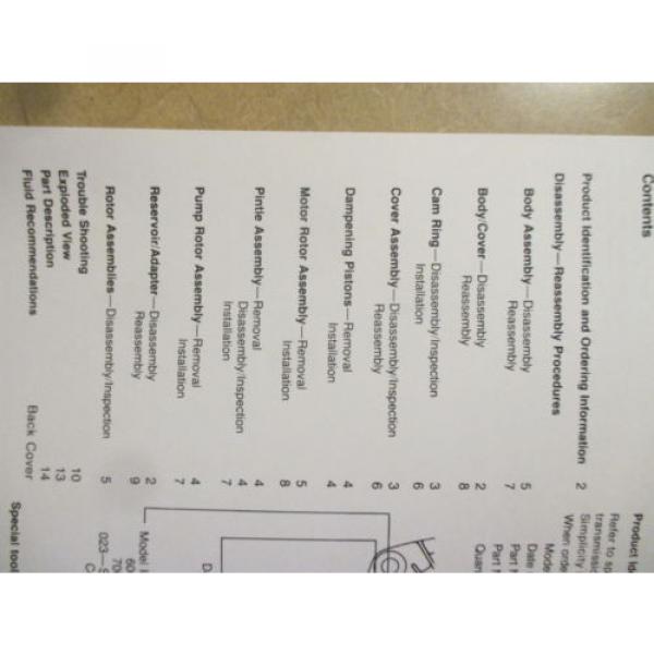 Eaton model 7 Hydrostatic Transmission Pump repair manual #3 image