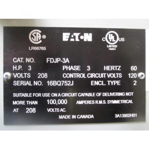 EATON CUTLER-HAMMER JOCKEY PUMP CONTROLLER FDJP-3A #6 image