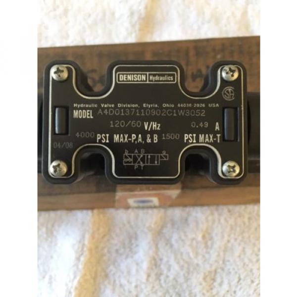 DENISON HYDRAULIC VALVE A4D0137110902C1W3052 #1 image