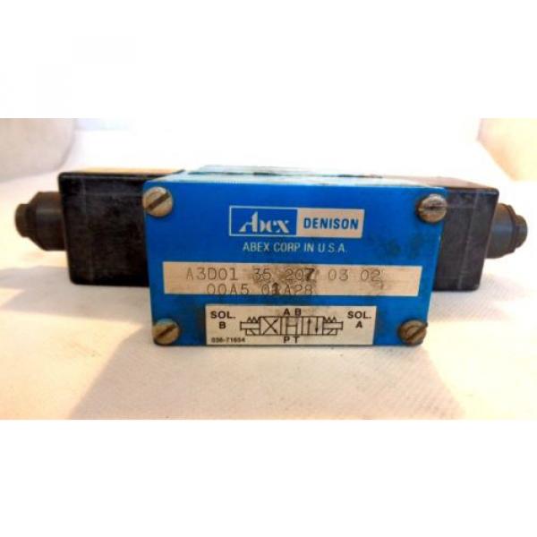 ABEX DENISON A3D01-35-207-03-02-00A5 SOLENOID VALVE 110/115 V COIL #1 image