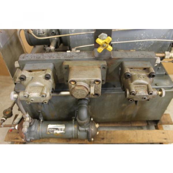 Hydraulic power supply, Power unit, HPU, 20hp, 3000 PSI, 220/440V, Denison #4 image