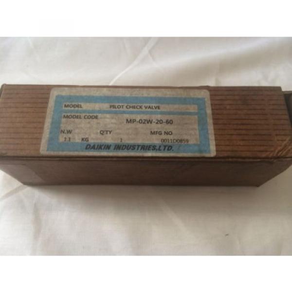 Hydraulic pilot check valve Daikin MP-02W-20-60  origin in the box #3 image