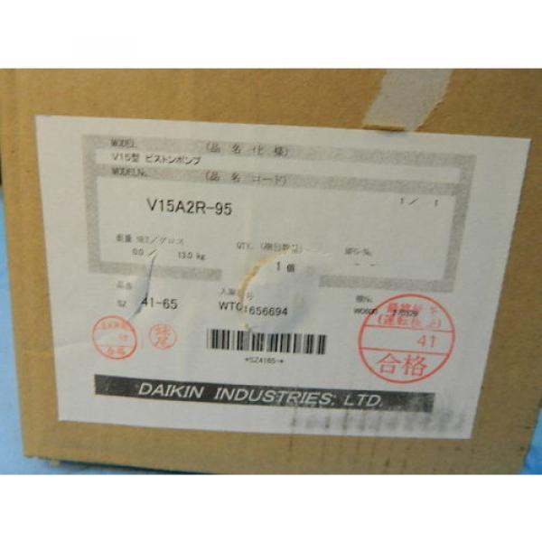 Origin DAIKIN V-SERIES HYDRAULIC PISTON PUMP V15A2R-95 NIB #8 image