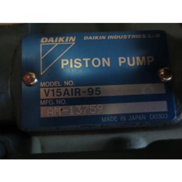 MORI SEIKI DAIKIN HYDRAULIC OIL MOTOR M15A1-2-30 PUMP Y475098-3 PISTON V15AIR-95 #5 image