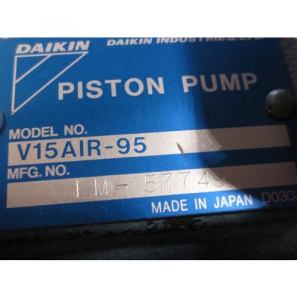 MORI SEIKI DAIKIN HYDRAULIC OIL MOTOR PUMP M15A1-2-30 3  V15AIR-40 V15AIR-95 #5 image