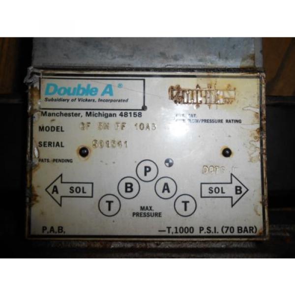 Vickers Double A Hydraulic Directional Control Valve QF-5M-FF-10A3 #4 image