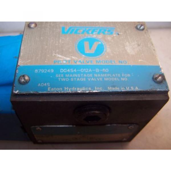 Origin VICKERS HYDRAULIC PILOT VALVE DG4S4-012A-B-60 879249 120 VAC 868982 #5 image