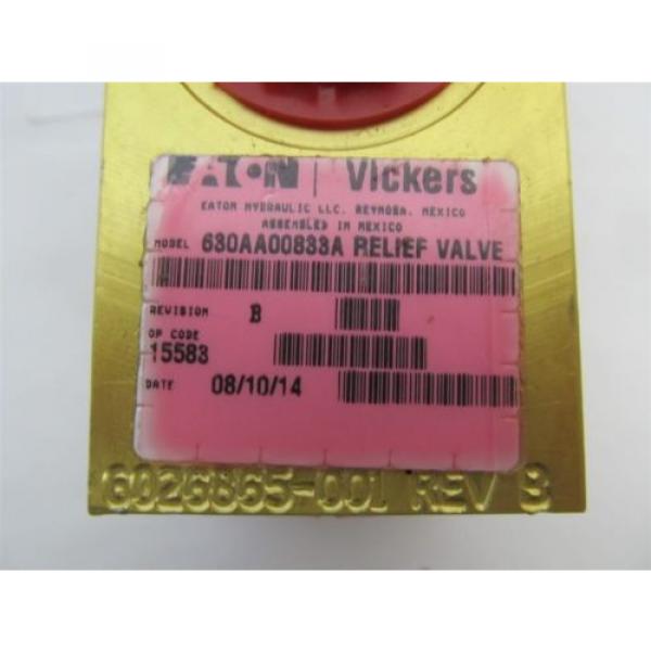 Vickers / Eaton 630AA00833A, Hydraulic Relief Valve #2 image