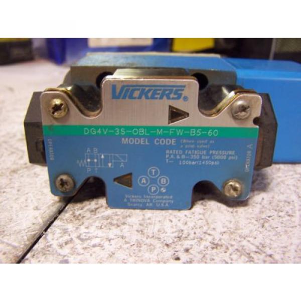 Origin VICKERS DG4V-3S-OBL-M-FW-B5-60 HYDRAULIC DIRECTIONAL VALVE 120 VAC COIL #3 image