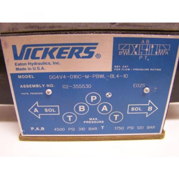 Vickers Hydraulic Directional Control Solenoid Valve DG4V4-016C-M-PBWL-BL4-10 #2 image