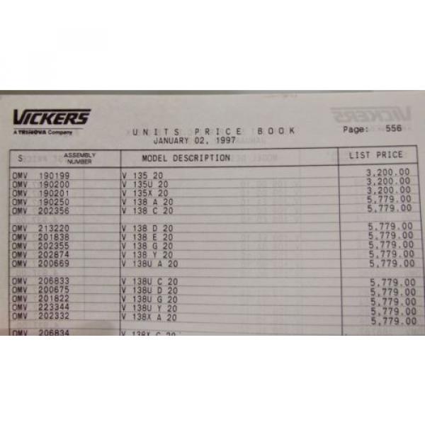 VICKERS HYDRAULIC  PUMP V-124-20 V124 V125 #2 image