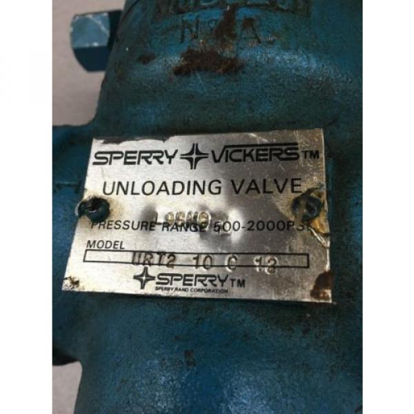 Origin VICKERS HYDRAULIC UNLOADING VALVE URT2 10 C 12 SPERRY #2 image