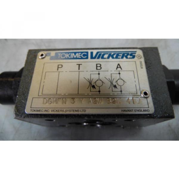 Vickers Hydraulic Valve, DGMFN-3-Y-A2W-B2W-41J, Used, WARRANTY #2 image