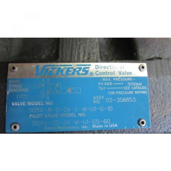 Origin VICKERS DG4V-3S-2A-M-U1-G5-60 DG5V-8-S-2A-E-M-U1-G-10 HYDRAULIC VALVE #3 image